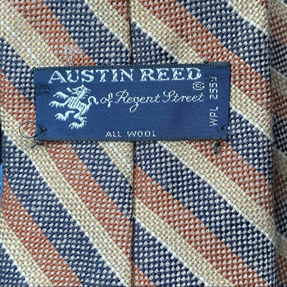 Austin Reed Tie Striped Pure Wool - Picture 4 of 5